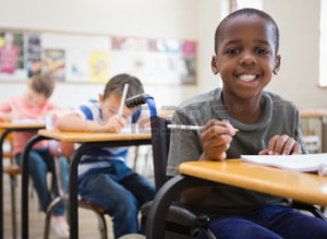 child in the classroom